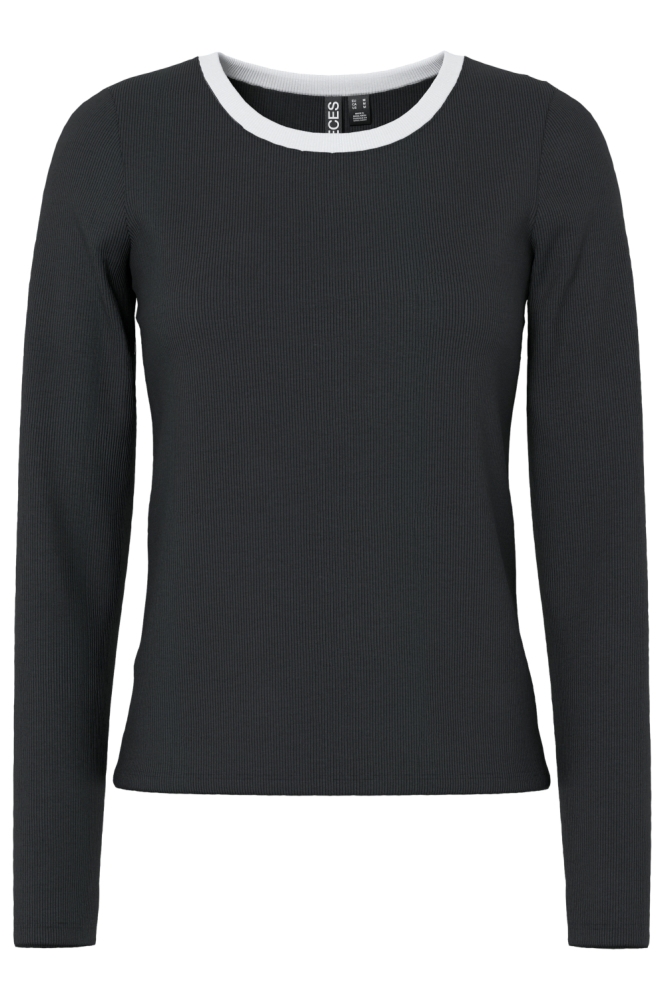 PCMAY LS TOP JRS BC 17154481 BLACK/BRIGHT